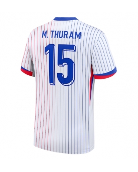 Francia Marcus Thuram #15 Maglia Gara Trasferta Repliche Europei 2024